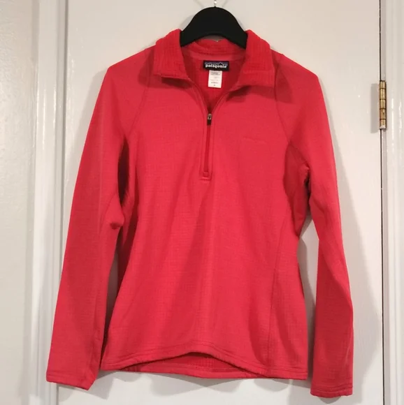 Patagonia R-1 Vibrant Pink Half-Zip Fleece Women's XS Athleisure Outdoor - Picture 2 of 7